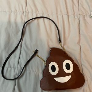 New poop emoji purse cute